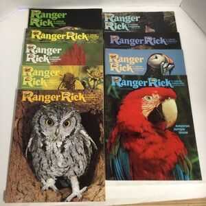 Ranger Rick Magazine Collection of 9 (1)Nov. 1974/ (8)1975 VTG